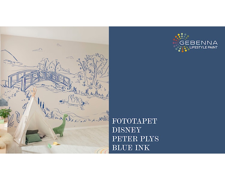 Fototapet Disney Peter Plys Blue ink